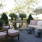 Patio seating, Thomas Burak Interiors, NYC New York