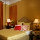 New York City Apartment bedroom gold theme interior design by Thomas Burak