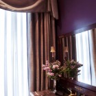 Bathroom marble sink surround with mirror, NYC, Thomas Burak Interiors