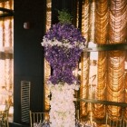 Architectural arrangement of orchids by Thomas Burak, NYC